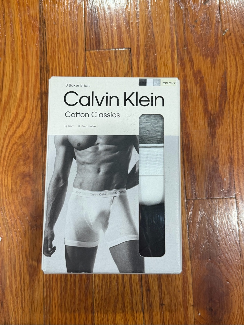 Calvin Klein Cotton Classics Men's Boxer Briefs - White/Gray/Black Size XXL